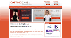 Desktop Screenshot of castingzone.ie