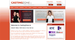 Desktop Screenshot of aidanorourke.castingzone.ie